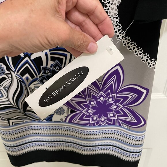 Intermission Womens Floral Print Dress Size 6 Party Office Classic NWT - Picture 5 of 8